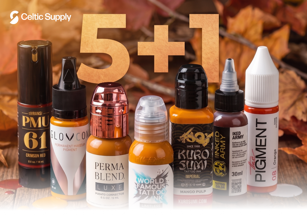 Bunter Herbst – 5+1 gratis auf Tattoo-Farben und PMU-Pigmente