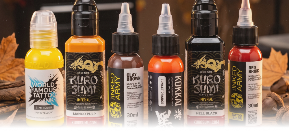 Tattoo-Farben der Aktion Bunter Herbst