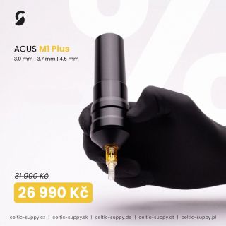 🔥 ACUS M1 Plus se slevou 15 % Bezdrátový strojek s precizním chodem a výměnnými zdvihy 3.0 mm, 3.7 mm a 4.5 mm. Vyvážený...