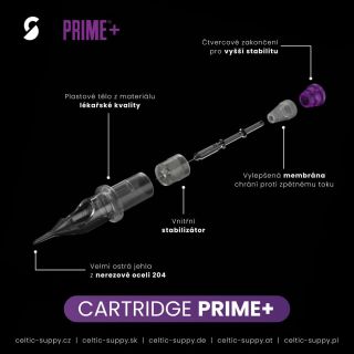 💜 Cartridge Prime+ přináší přesnost, stabilitu a bezpečí při každém tahu. Profesionální cartridge pro tatéry, kteří...